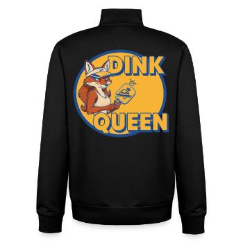 Pickleball Dink Queen Lustige Spielerin Love Pickleball - Unisex Organic Zip Sweatshirt von Stanley/Stella - Schwarz - Hinten - AI Model Male 185 light (185cm)