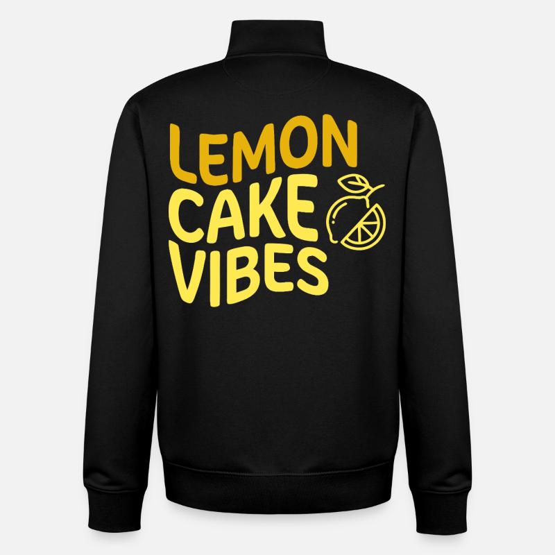 Gâteau au citron vibrateurs Zitronenkuchen - Sweat zippé unisexe en coton bio Stanley/Stella - noir