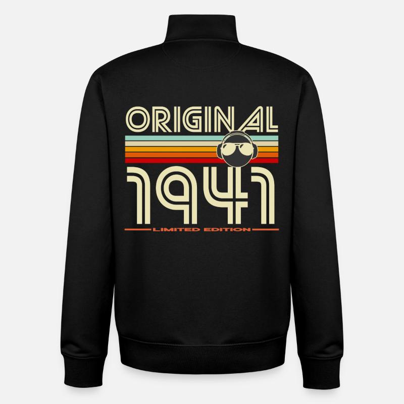 Original 1941 Retro Edition - Unisex Organic Zip Sweatshirt by Stanley/Stella - black