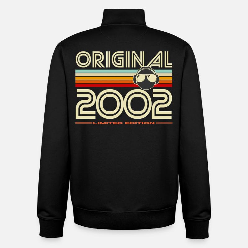 Original 2002 édition limitée - Sweat zippé unisexe en coton bio Stanley/Stella - noir