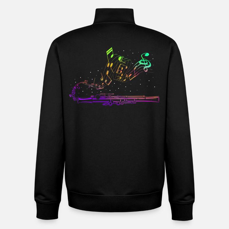 Fosse, section de percussions de marimbistes - Sweat zippé unisexe en coton bio Stanley/Stella - noir