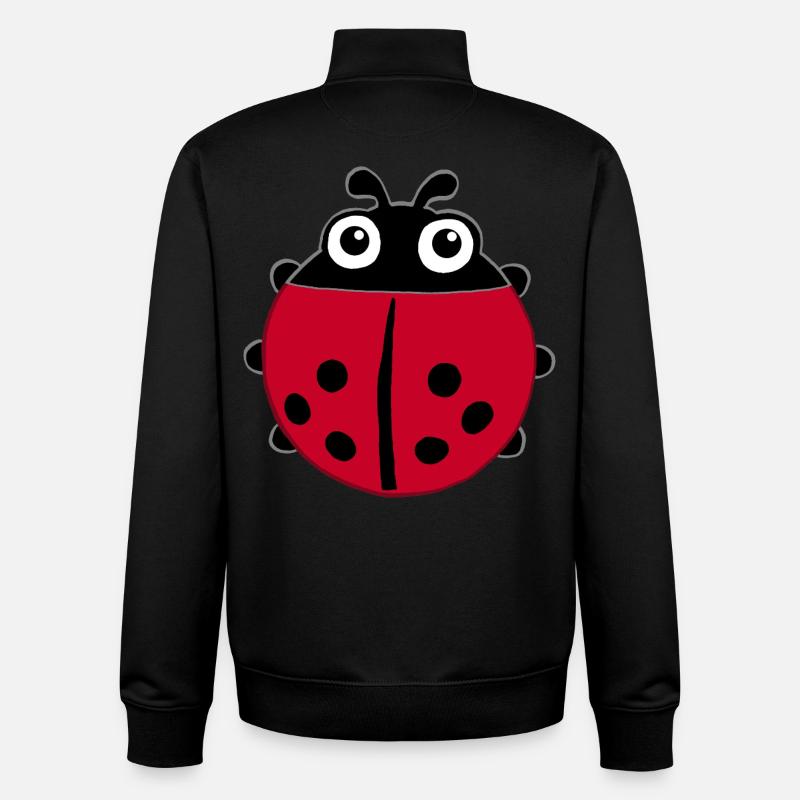 Ladybug manga - Unisex Organic Zip Sweatshirt by Stanley/Stella - black