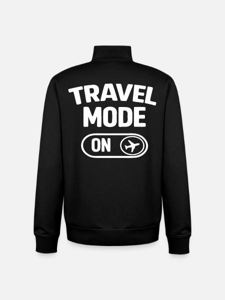Modalità Viaggio durante il Viaggio di Vacanza - Felpa unisex con zip in cotone biologico di Stanley/Stella - nero