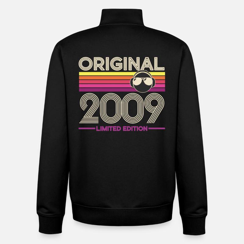 Originalausgabe 2009 - Unisex Organic Zip Sweatshirt von Stanley/Stella - Schwarz