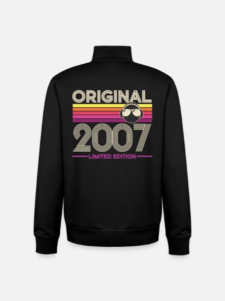 Original 2007 Édition Limitée Retro - Sweat zippé unisexe en coton bio Stanley/Stella - noir