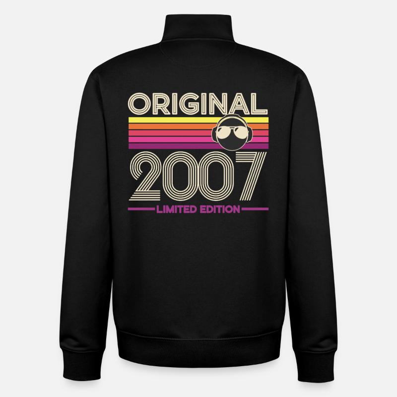 Original 2007 Édition Limitée Retro - Sweat zippé unisexe en coton bio Stanley/Stella - noir