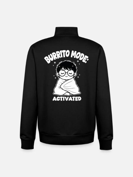 Burrito Cover Mode - Unisex Organic Zip Sweatshirt by Stanley/Stella - black