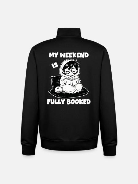 Reader Book Fully Booked Manga - Unisex Organic Zip Sweatshirt by Stanley/Stella - black