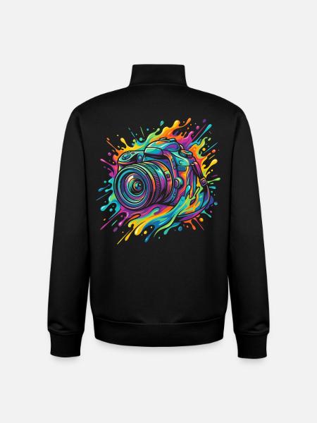 Camera Photography Photographer SLR - Unisex Organic Zip Sweatshirt by Stanley/Stella - black