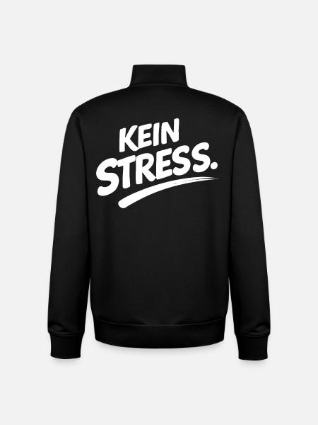 IM FLOW Shirt – Minimal Statement - Unisex Organic Zip Sweatshirt von Stanley/Stella - Schwarz