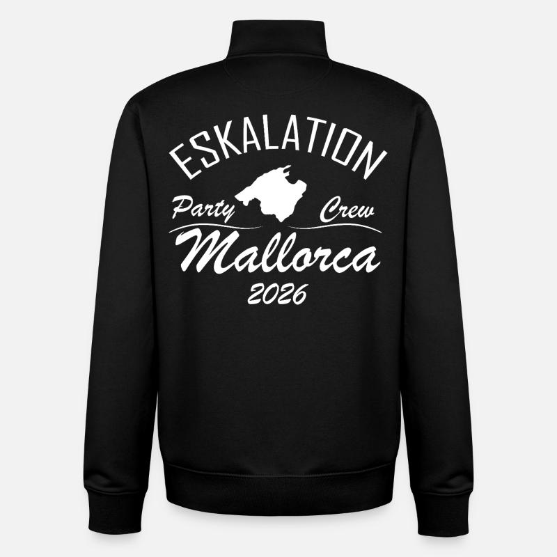 Escalation Mallorca - Unisex Organic Zip Sweatshirt by Stanley/Stella - black