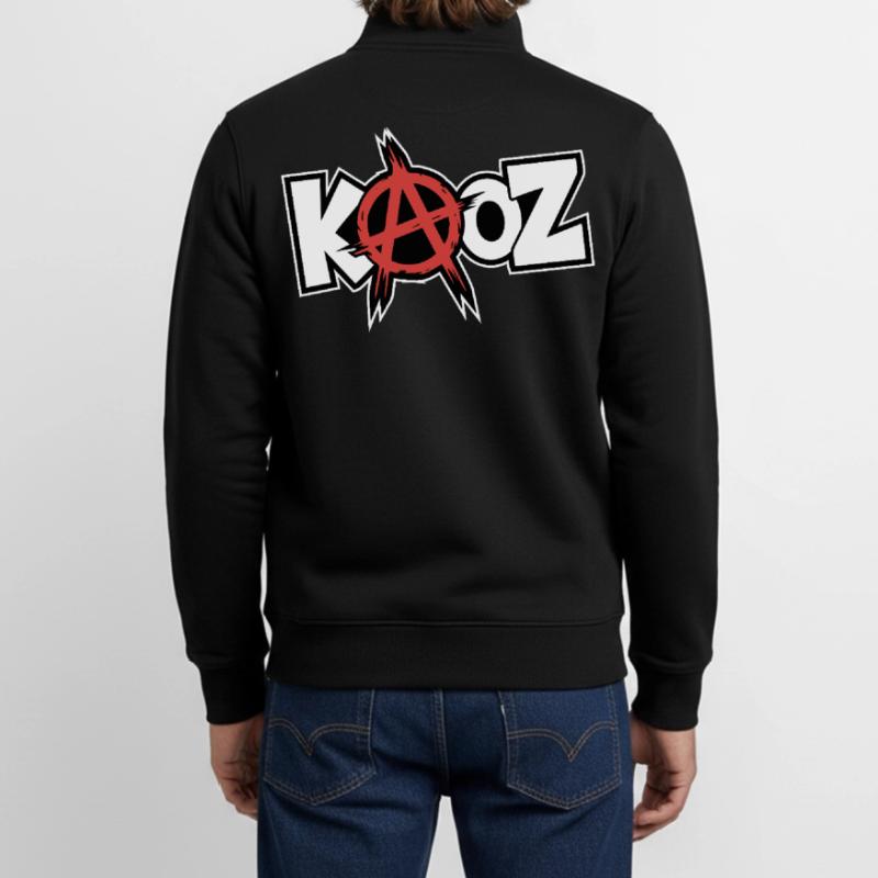 Kool KAOZ Anarchy Graffiti Sweat zippé unisexe en coton bio Stanley/Stella