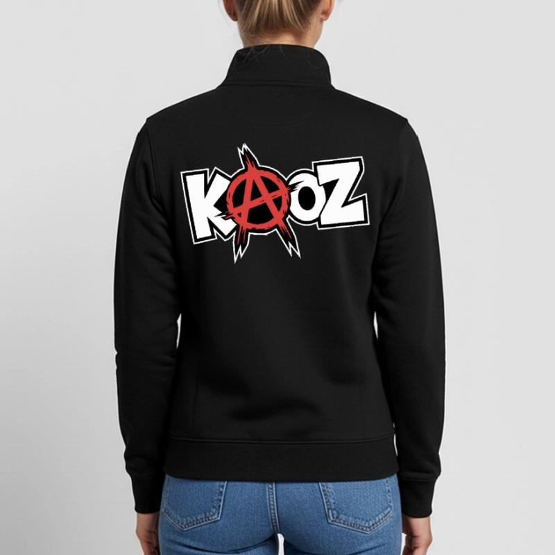 Kool KAOZ Anarchy Graffiti Sweat zippé unisexe en coton bio Stanley/Stella