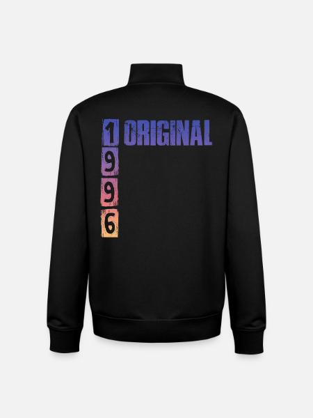Millésime 1996 - Sweat zippé unisexe en coton bio Stanley/Stella - noir
