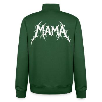 Mama Metal Rock Musik Hardcore Mutter Design - Unisex Organic Zip Sweatshirt von Stanley/Stella - Flaschengrün - Hinten - AI Model Male 185 dark (185cm)