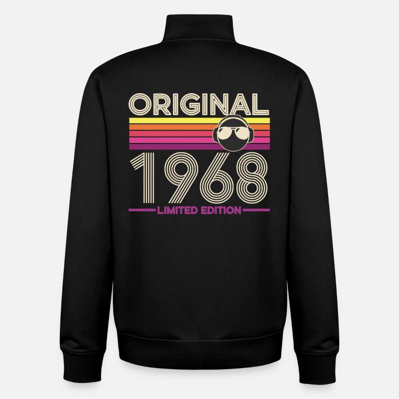 Original 1968 Retro Edition - Unisex Organic Zip Sweatshirt by Stanley/Stella - black