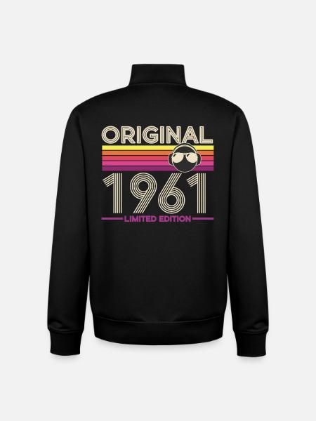 Original 1961 Limited Edition Retro - Unisex Organic Zip Sweatshirt by Stanley/Stella - black