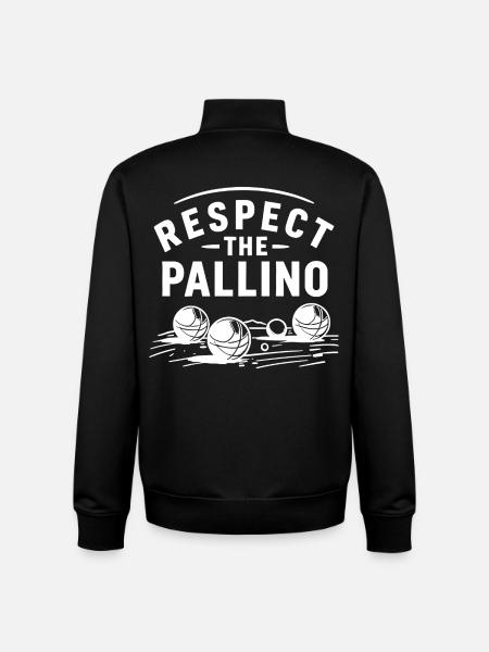 Respekter Pallino Boule Petanque Sport - Stanley/Stella unisex sweatshirt med lynlås i økologisk - sort