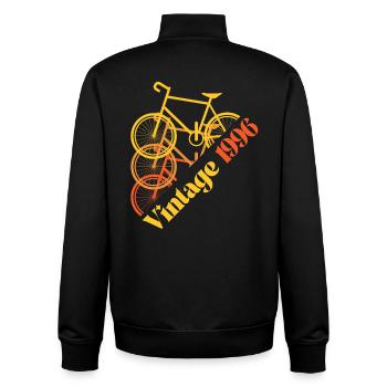 Vintage 1996 - Unisex Organic Zip Sweatshirt von Stanley/Stella - Schwarz - Hinten - AI Model Male 185 light (185cm)