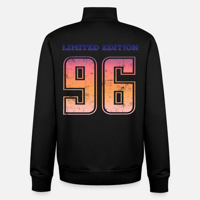 Millésime 1996 - Sweat zippé unisexe en coton bio Stanley/Stella - noir