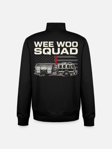 Wee Woo Squad Rettungsdienst Design - Unisex Organic Zip Sweatshirt von Stanley/Stella - Schwarz
