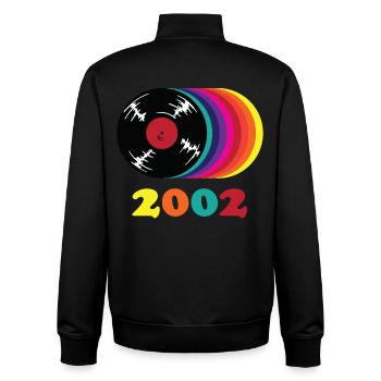 Vintage 2002 - Unisex Organic Zip Sweatshirt by Stanley/Stella - black - Back - AI Model Male 185 light (185cm)