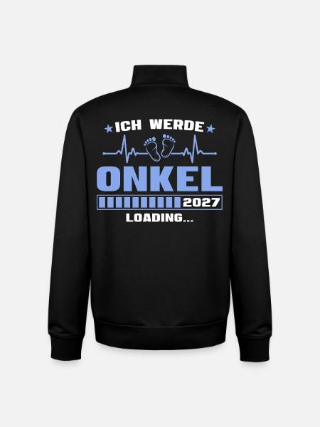 Ich werde Onkel 2027 – Werdender Onkel - Unisex Organic Zip Sweatshirt von Stanley/Stella - Schwarz