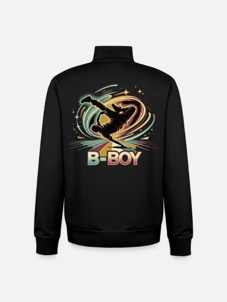 B-Boy Breakdance Hip Hop Dance Streetstyle - Unisex Organic Zip Sweatshirt by Stanley/Stella - black
