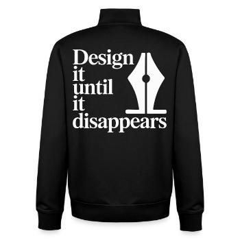 Logo Designer Design It Until It Brand Designer - Unisex Organic Zip Sweatshirt von Stanley/Stella - Schwarz - Hinten - AI Model Male 185 light (185cm)
