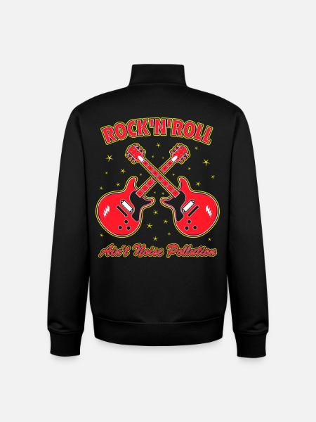 Rock 'N' Roll Ain't Noise Pollution - Unisex Organic Zip Sweatshirt by Stanley/Stella - black