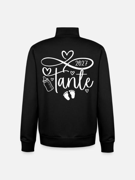 Aunt 2027 - Unisex Organic Zip Sweatshirt by Stanley/Stella - black