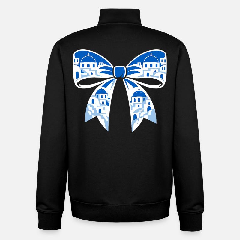 Holiday loop - Unisex Organic Zip Sweatshirt by Stanley/Stella - black