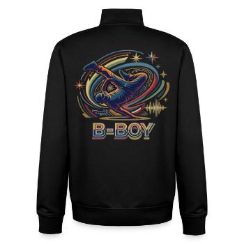 Breakdance B-Boy Hip Hop Streetdance - Unisex Organic Zip Sweatshirt by Stanley/Stella - black - Back - AI Model Male 185 light (185cm)