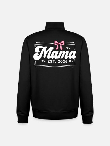 mama est 2026 - Unisex Organic Zip Sweatshirt von Stanley/Stella - Schwarz