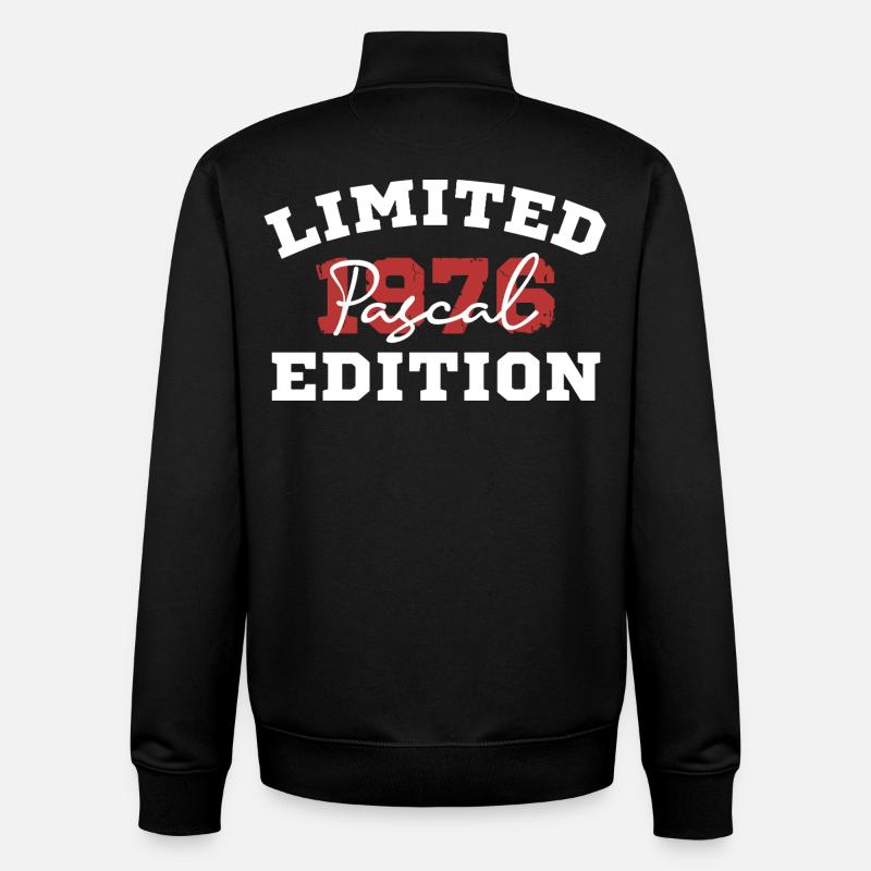 Pascal Édition Limitée 1976 - Sweat zippé unisexe en coton bio Stanley/Stella - noir