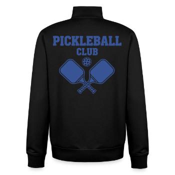 Pickleball Club Lustiger Spieler Love Pickleball Court - Unisex Organic Zip Sweatshirt von Stanley/Stella - Schwarz - Hinten - AI Model Male 185 light (185cm)