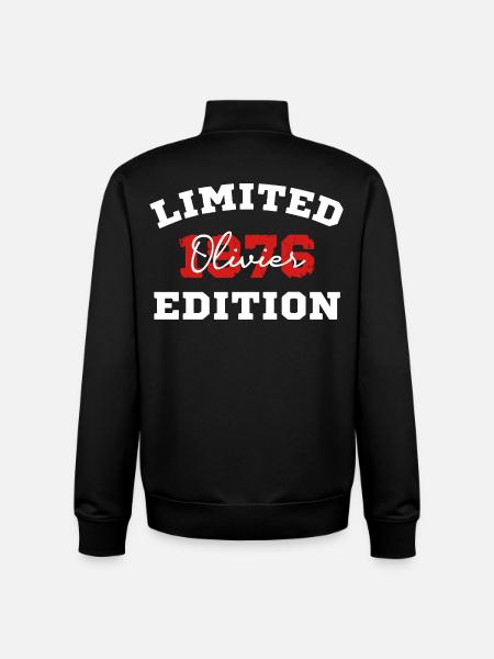 Edition Olivier Limited - Sweat zippé unisexe en coton bio Stanley/Stella - noir