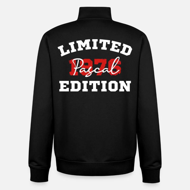 Edition Limitee Pascal 1976 - Sweat zippé unisexe en coton bio Stanley/Stella - noir