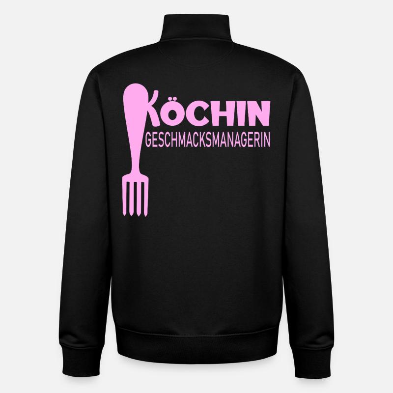 Geschmacksmanagerin Mama Köchin - Unisex Organic Zip Sweatshirt von Stanley/Stella - Schwarz