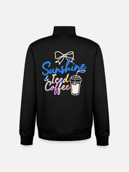 Summer Sun Holidays - Unisex Organic Zip Sweatshirt by Stanley/Stella - black