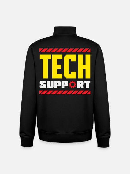 Support technique Équipement industriel - Sweat zippé unisexe en coton bio Stanley/Stella - noir