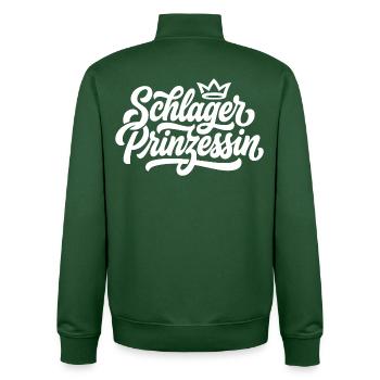 Schlager Prinzessin - Unisex Organic Zip Sweatshirt von Stanley/Stella - Flaschengrün - Hinten - AI Model Male 185 dark (185cm)