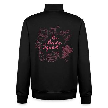 The Bride Squad Pink Bridal Icons - Unisex Organic Zip Sweatshirt von Stanley/Stella - Schwarz - Hinten - AI Model Male 185 light (185cm)