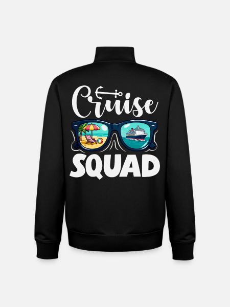 Cruise Squad Sonnenbrille Urlaub Trip - Unisex Organic Zip Sweatshirt von Stanley/Stella - Schwarz