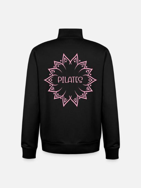 Pilates Flower - Unisex Organic Zip Sweatshirt by Stanley/Stella - black