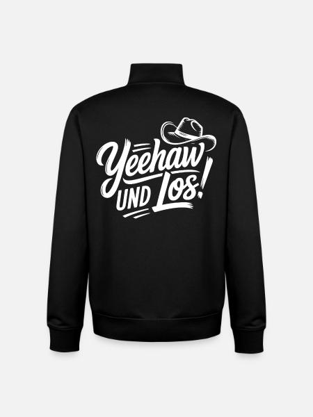 Yeehaw und Los! Western Script - Unisex Organic Zip Sweatshirt von Stanley/Stella - Schwarz