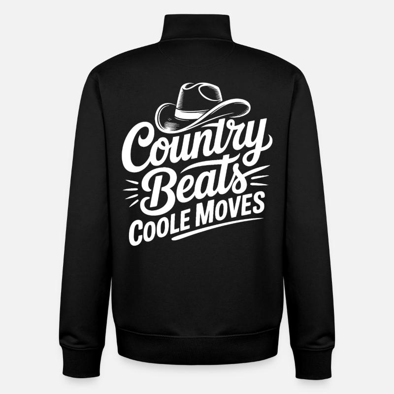 Country Moves Cool - Unisex Organic Zip Sweatshirt von Stanley/Stella - Schwarz