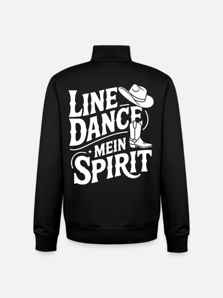Line Dance Mein Spirit - Unisex Organic Zip Sweatshirt von Stanley/Stella - Schwarz
