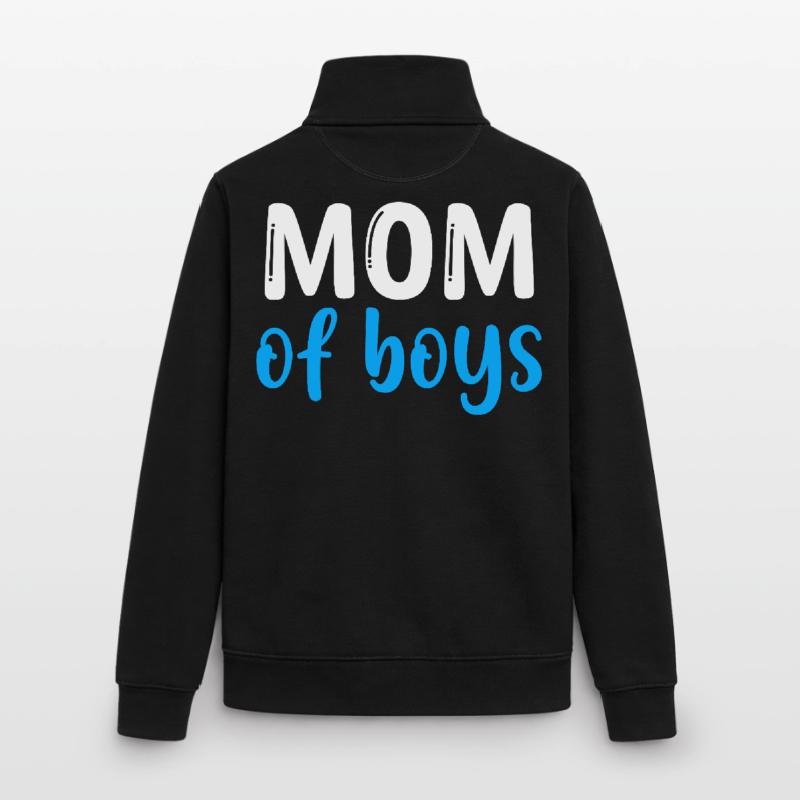 Mutter der Jungen – Beste Mutter – Muttertag Unisex Organic Zip Sweatshirt von Stanley/Stella