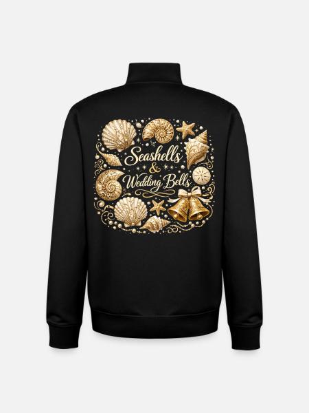 Seashells & Wedding Bells – Maritimer JGA - Unisex Organic Zip Sweatshirt von Stanley/Stella - Schwarz